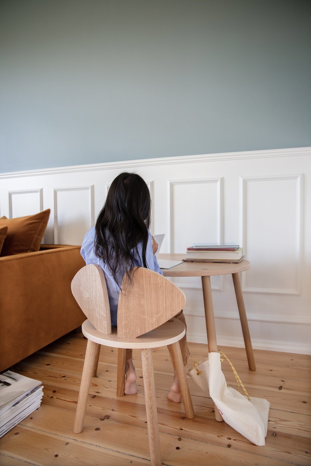 Nofred Mouse School Chair in oak (6-10 Years) - Scandibørn