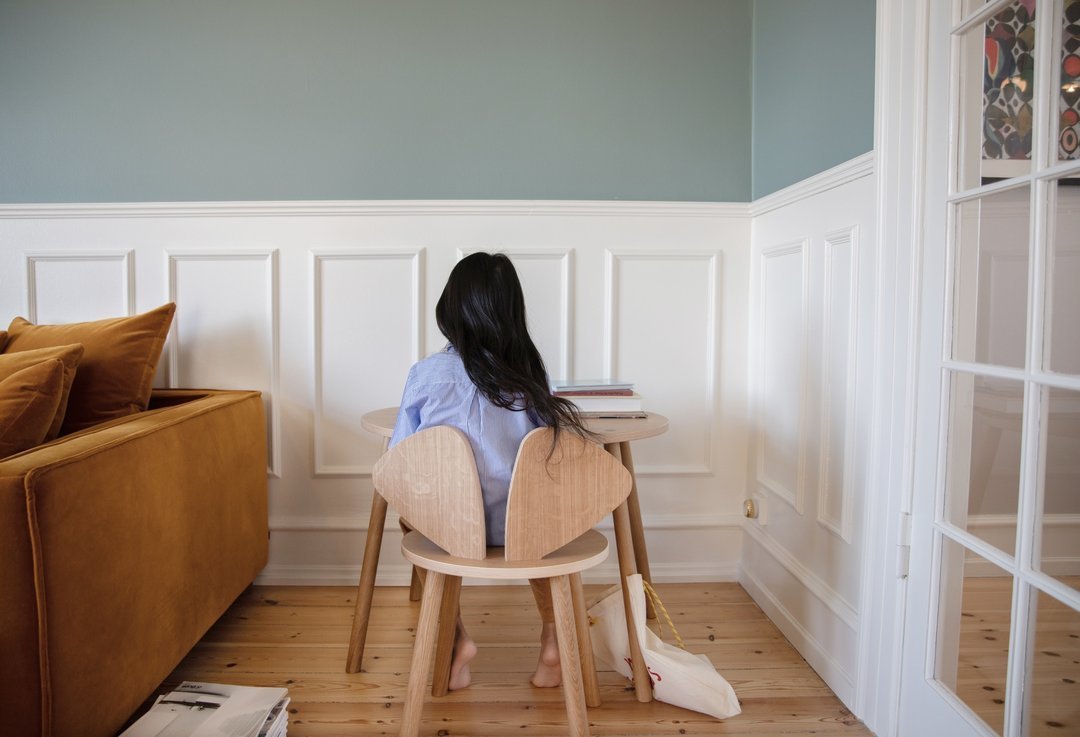 Nofred Mouse School Chair in oak (6-10 Years) - Scandibørn