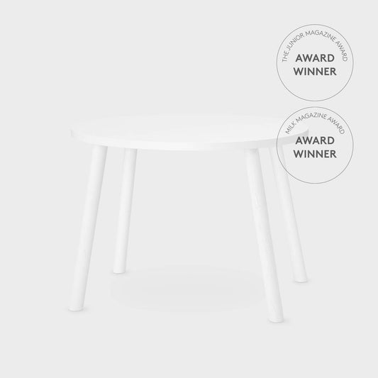 Nofred Mouse table in white (2-5 years) - Scandibørn