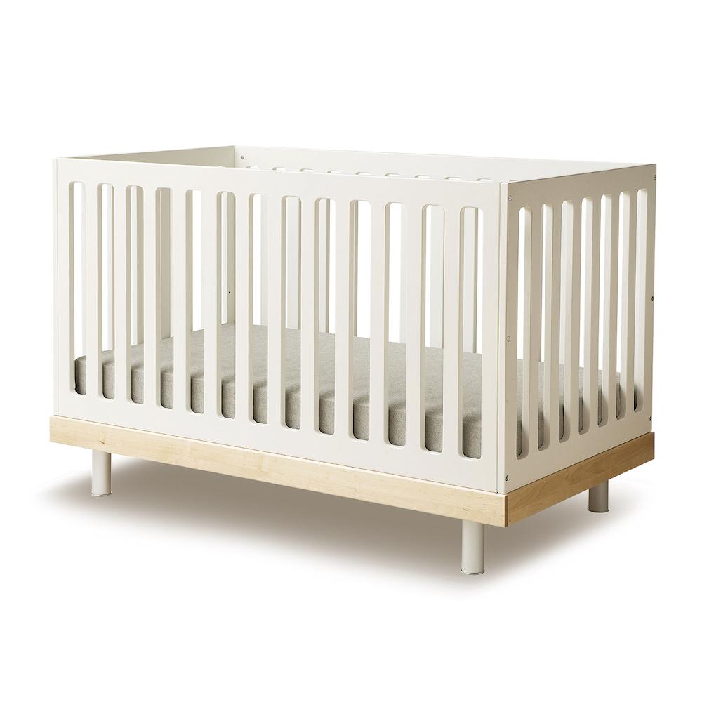 Oeuf NYC - Classic Cot Bed in White and Birch - Scandibørn