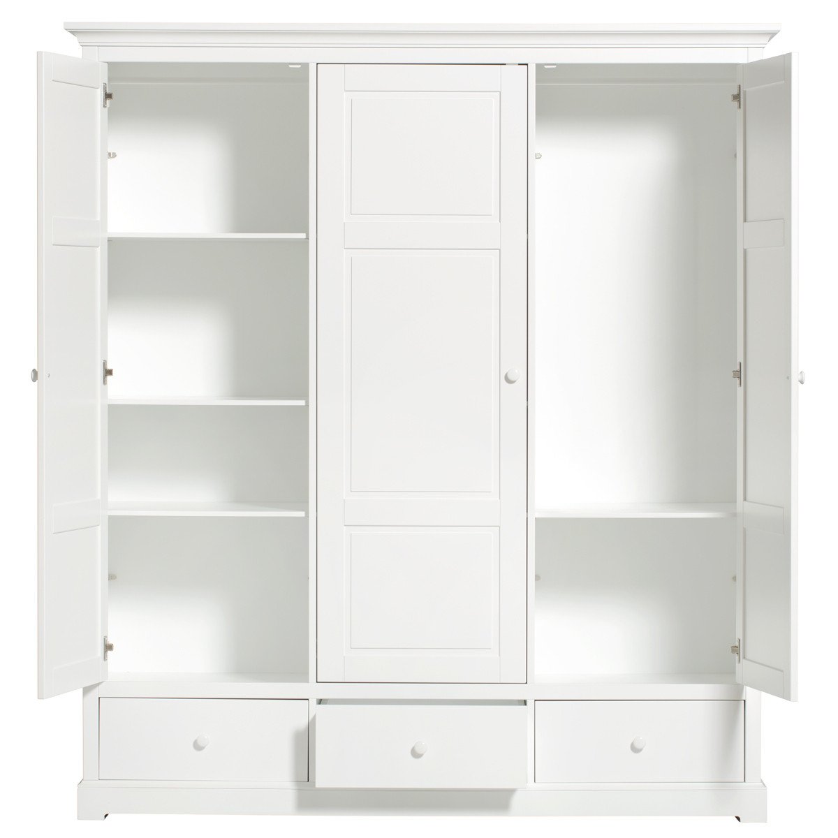 Oliver Furniture - Seaside Wardrobe 3 Door - Scandibørn