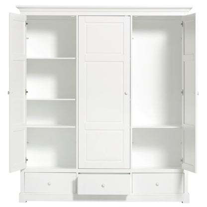 Oliver Furniture - Seaside Wardrobe 3 Door - Scandibørn