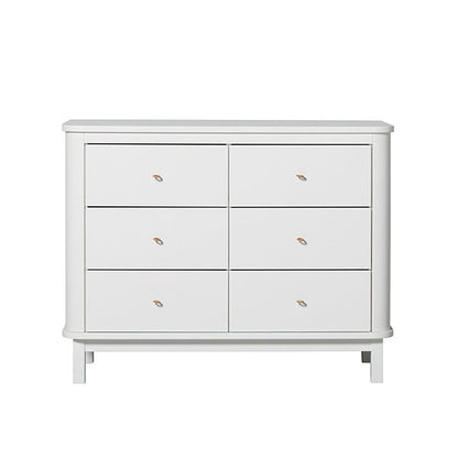 Oliver Furniture Wood Dresser 6 Drawers - White