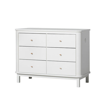 Oliver Furniture Wood Dresser 6 Drawers - White