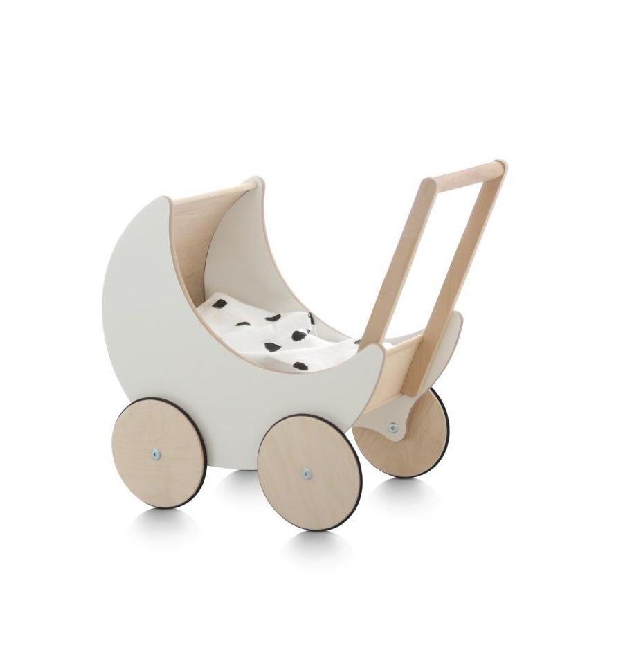 Ooh Noo Toy Pram - White - Scandibørn