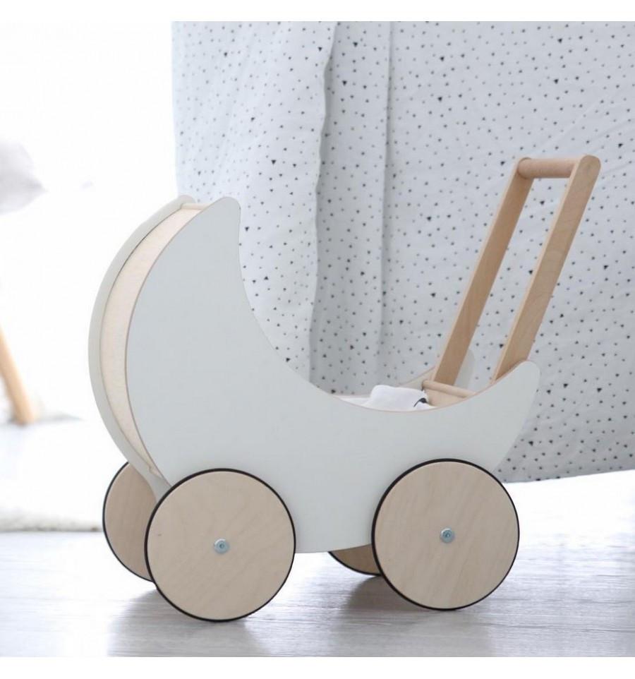 Ooh Noo Toy Pram - White - Scandibørn