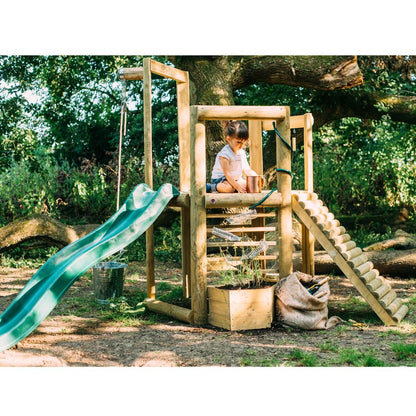 Plum Play Discovery Woodland Treehouse / Climb & Slide