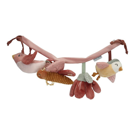 Little Dutch Stroller/Pram Chain Toy - Flowers & Butterflies