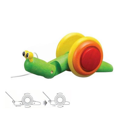 Plan Toys Pull-Along Snail - Scandibørn