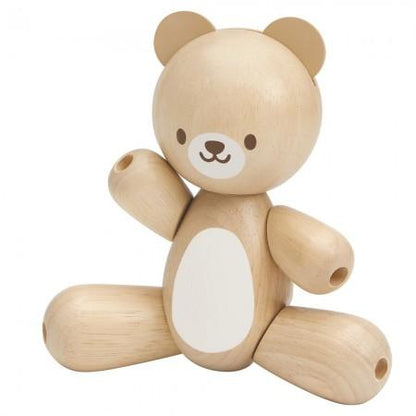 Plan Toys Wooden Toy Bear - Scandibørn