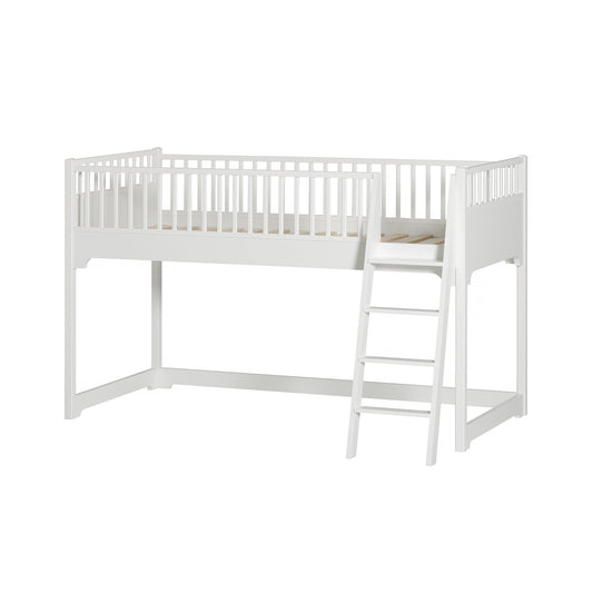 Oliver Furniture Seaside Low Loft Bed - White