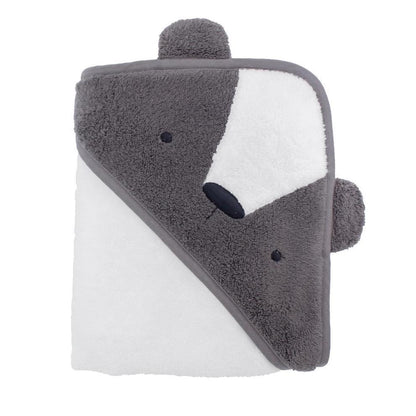 Sebra Baby Hooded Towel - Milo Bear - Scandibørn