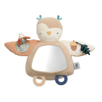 Sebra Blinky the Owl Activity Toy in Maple Beige - Scandibørn