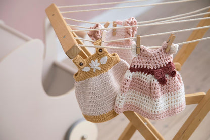Sebra crochet doll's dress - Blossom Pink - Scandibørn
