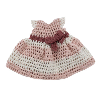 Sebra crochet doll's dress - Blossom Pink - Scandibørn