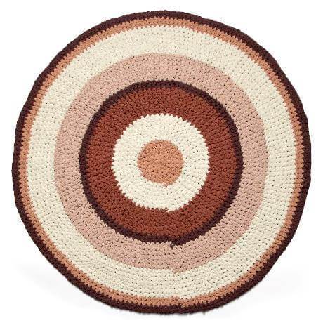 Sebra Crochet Floor Mat in Dreamy Rose - Scandibørn