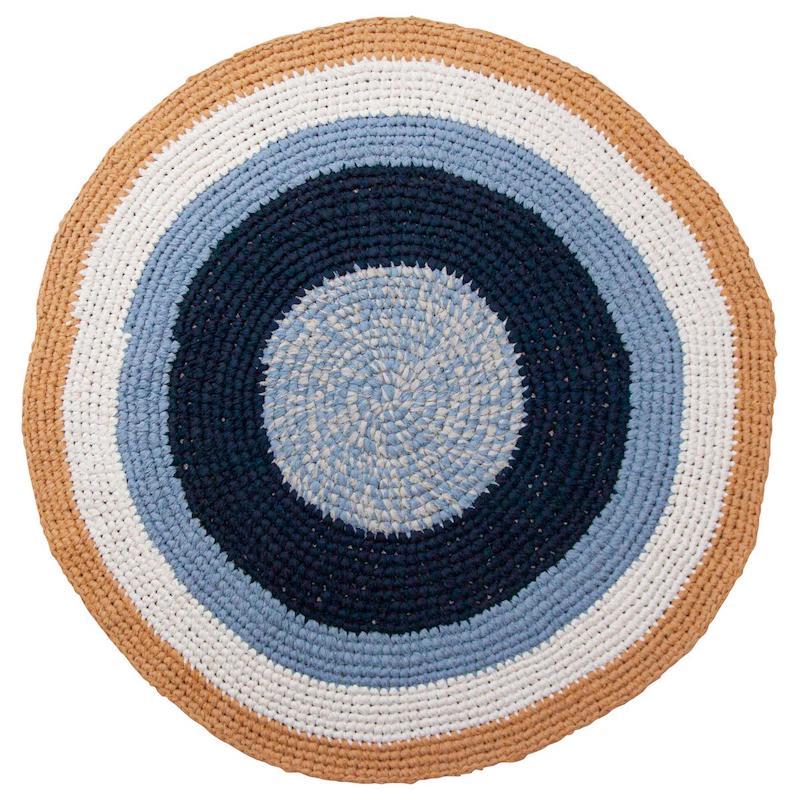 Sebra Crochet Mat in Harbour Blue - Scandibørn