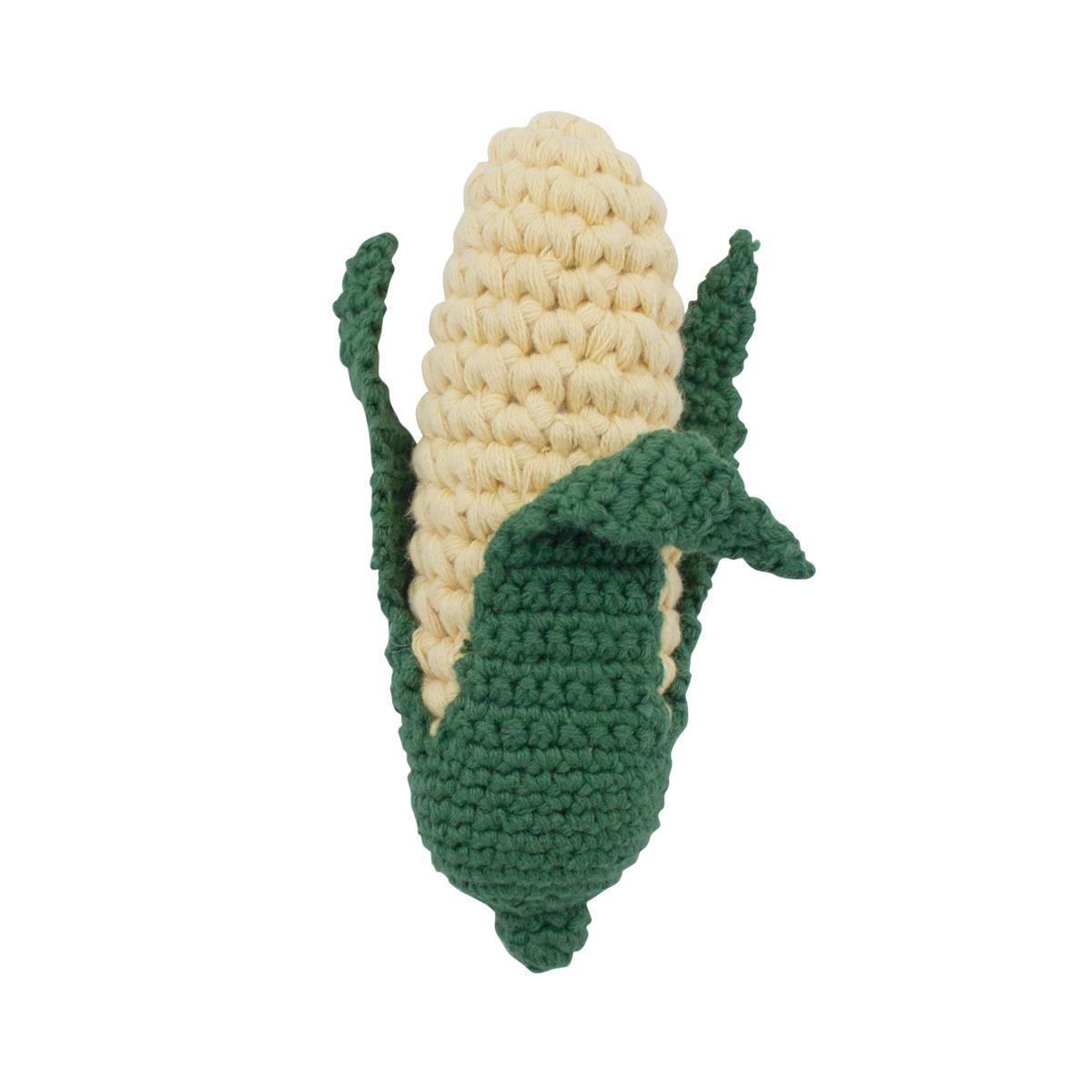 Sebra Crochet Rattle Corncob - Scandibørn