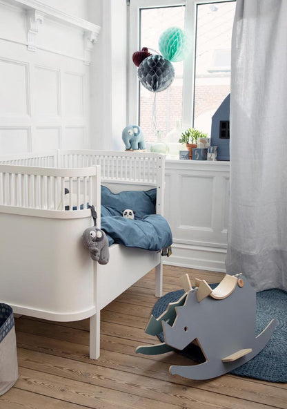 Sebra Juno Cot Bed in White - Scandibørn