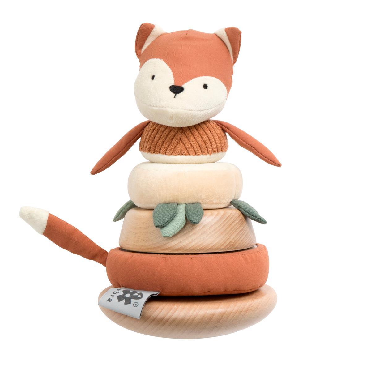 Sebra Stacking and Tilting Toy Fox in Sparky, Fox Tail Red - Scandibørn