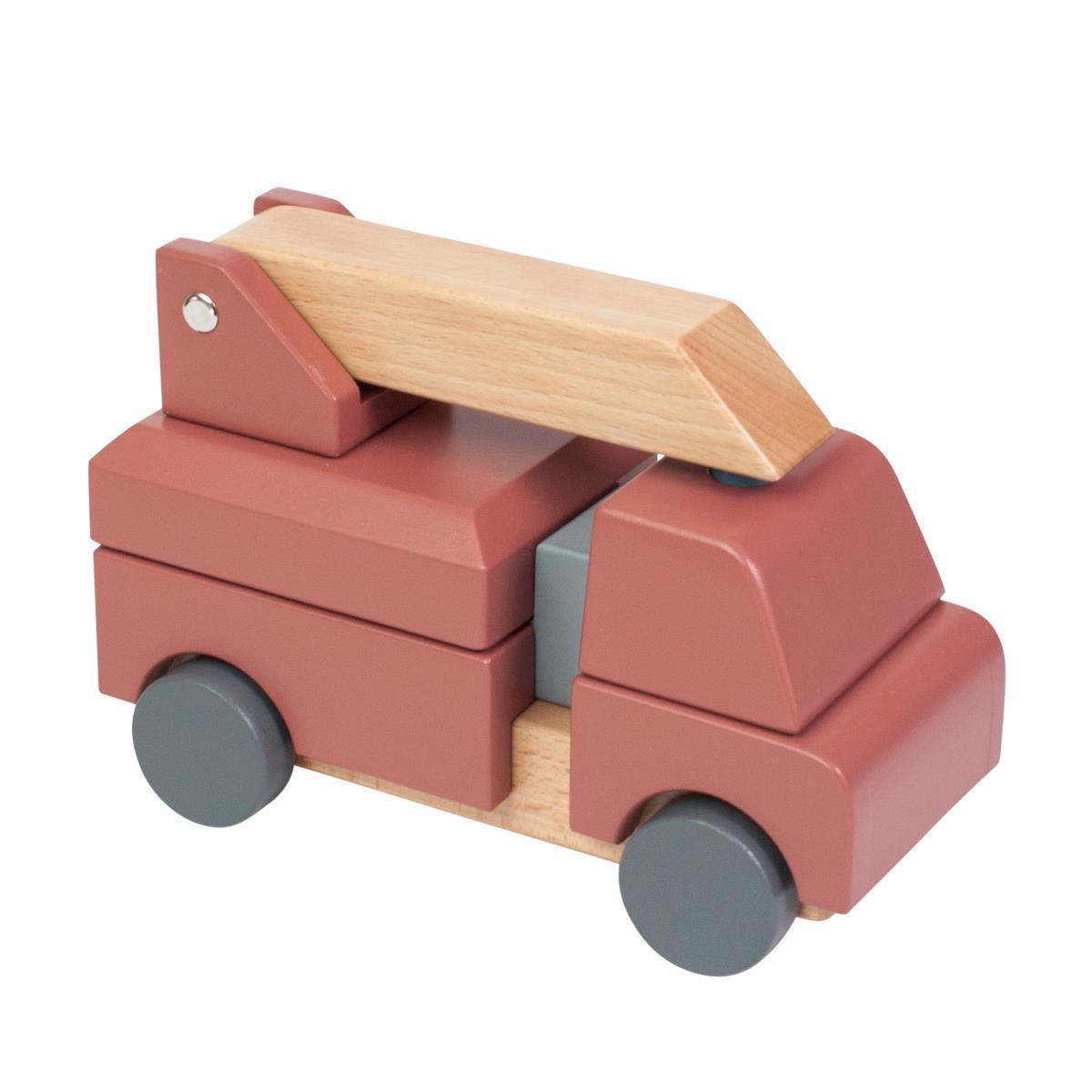 Sebra Wooden Toy Fire Truck - Scandibørn