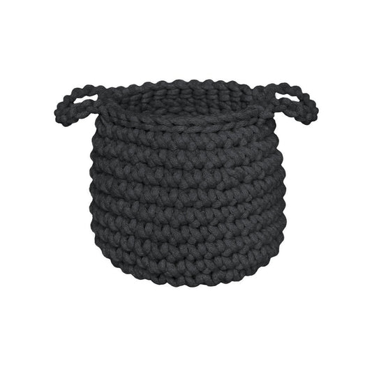 Zuri House Crochet Basket (Small) - Charcoal