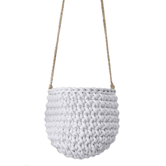 Zuri House Small Hanging Basket Light - Grey