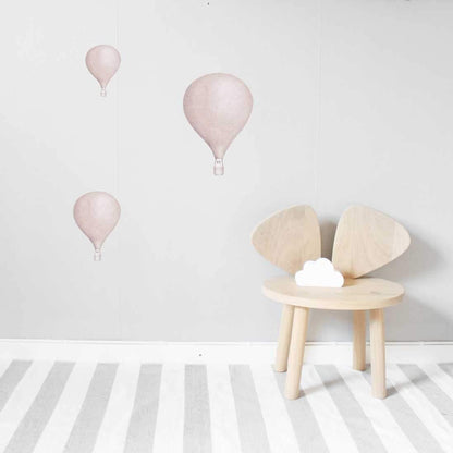 Stickstay Three Balloons wall transfer in Dusty Pink - Scandibørn