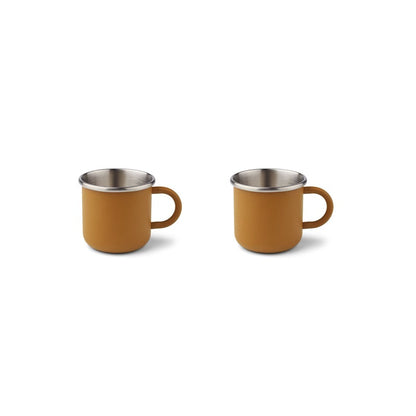 Liewood Tommy Cups in Golden Caramel (Set of 2)