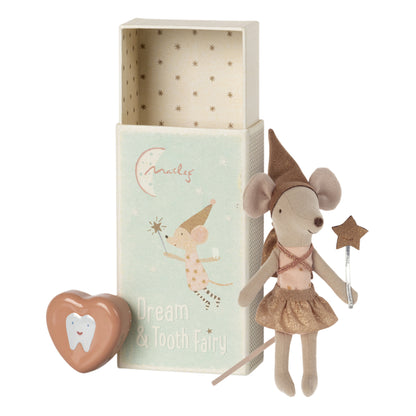 Maileg Tooth Fairy Mouse + Box - Rose