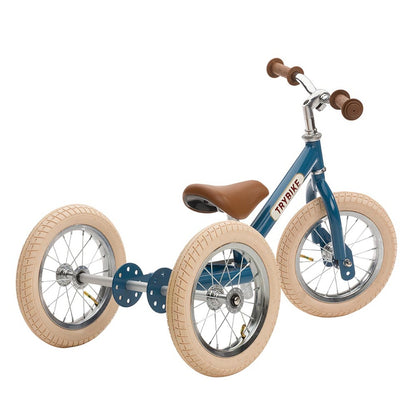 Trybike Steel 2 in 1 Balance Bike / Trike - Vintage Blue