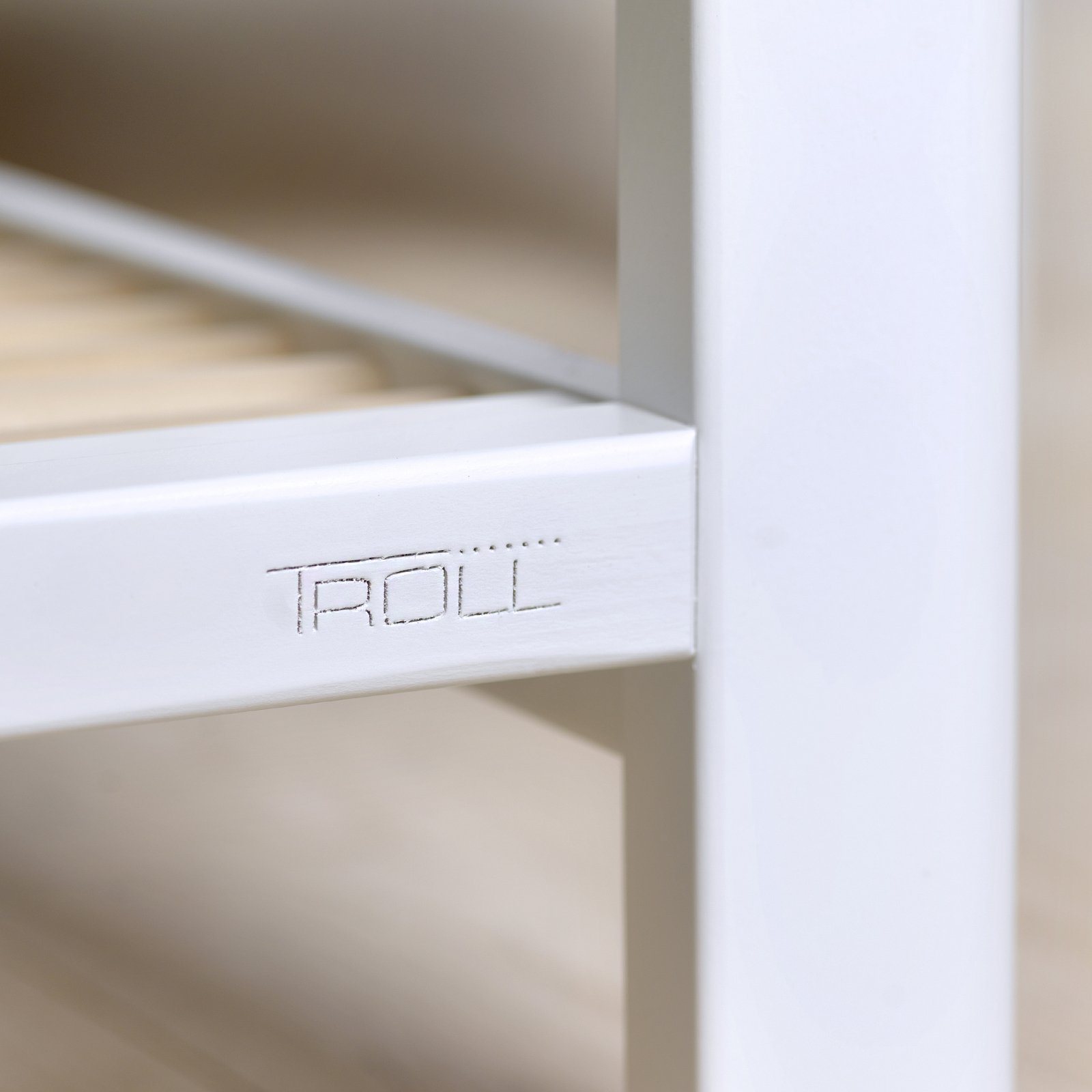 Troll Lukas Changing Table - White/Natural - Scandibørn