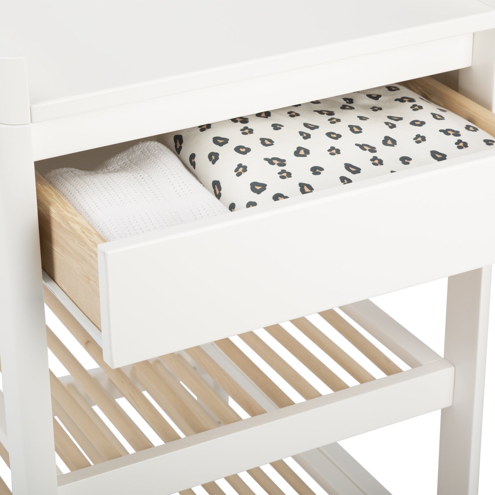 Troll Lukas Changing Table - White/Natural - Scandibørn