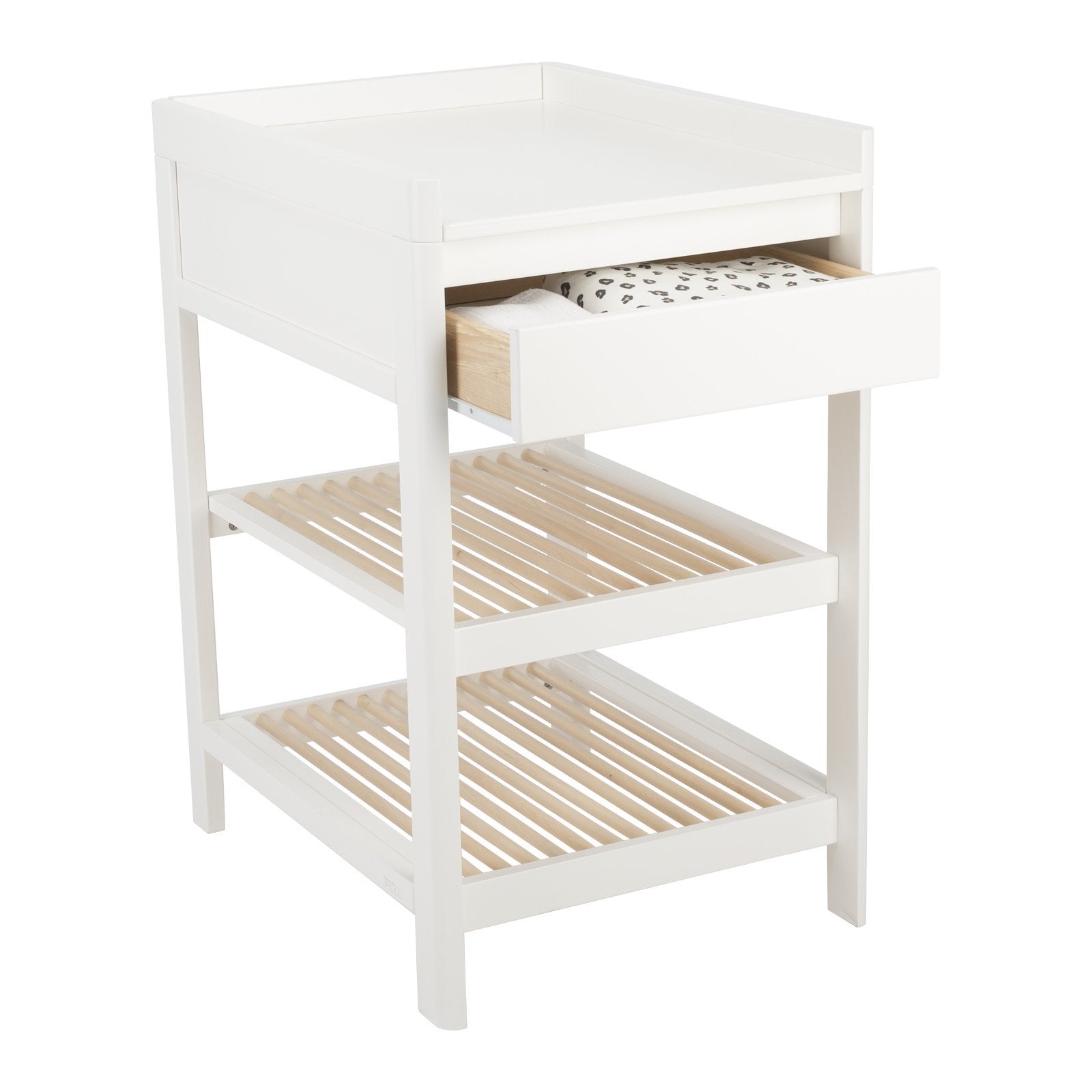 Troll Lukas Changing Table - White/Natural - Scandibørn