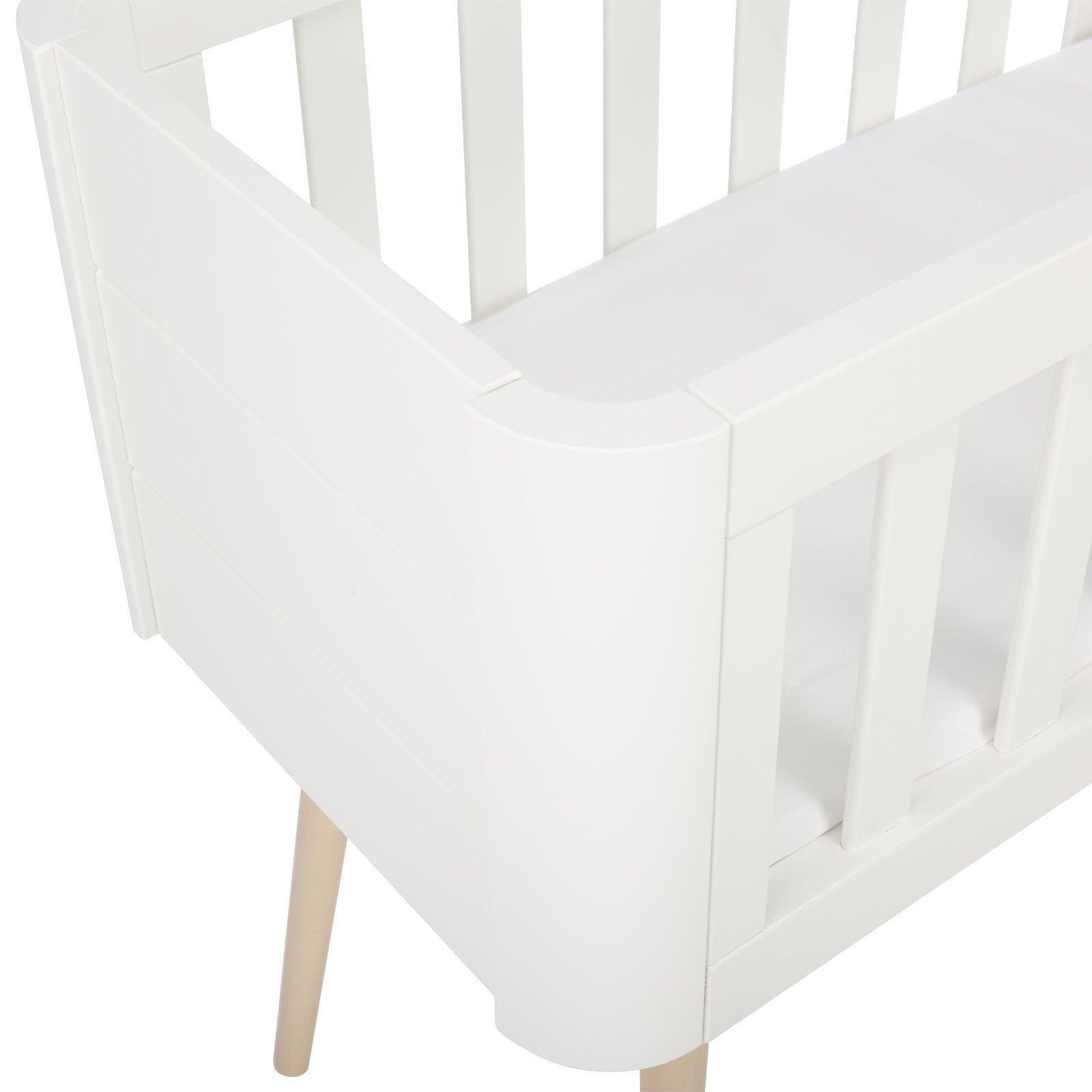 Troll Retro Crib - White/Natural - Scandibørn