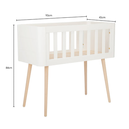 Troll Retro Crib - White/Natural - Scandibørn