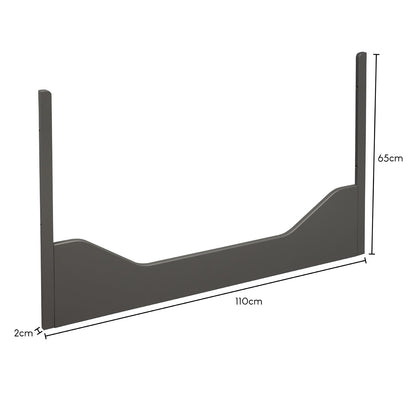 Troll Torsten Cot Conversion Rail - Grey - Scandibørn