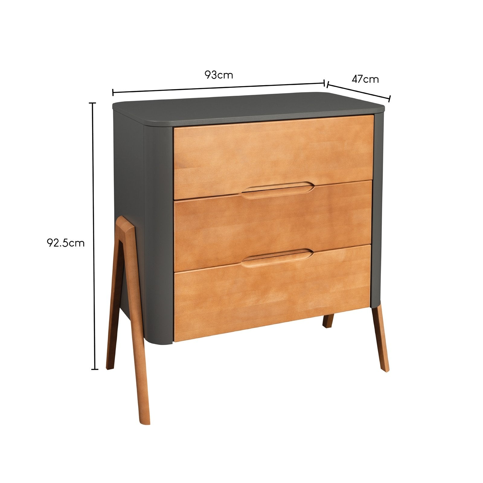 Troll Torsten Dresser - Grey/Teak - Scandibørn