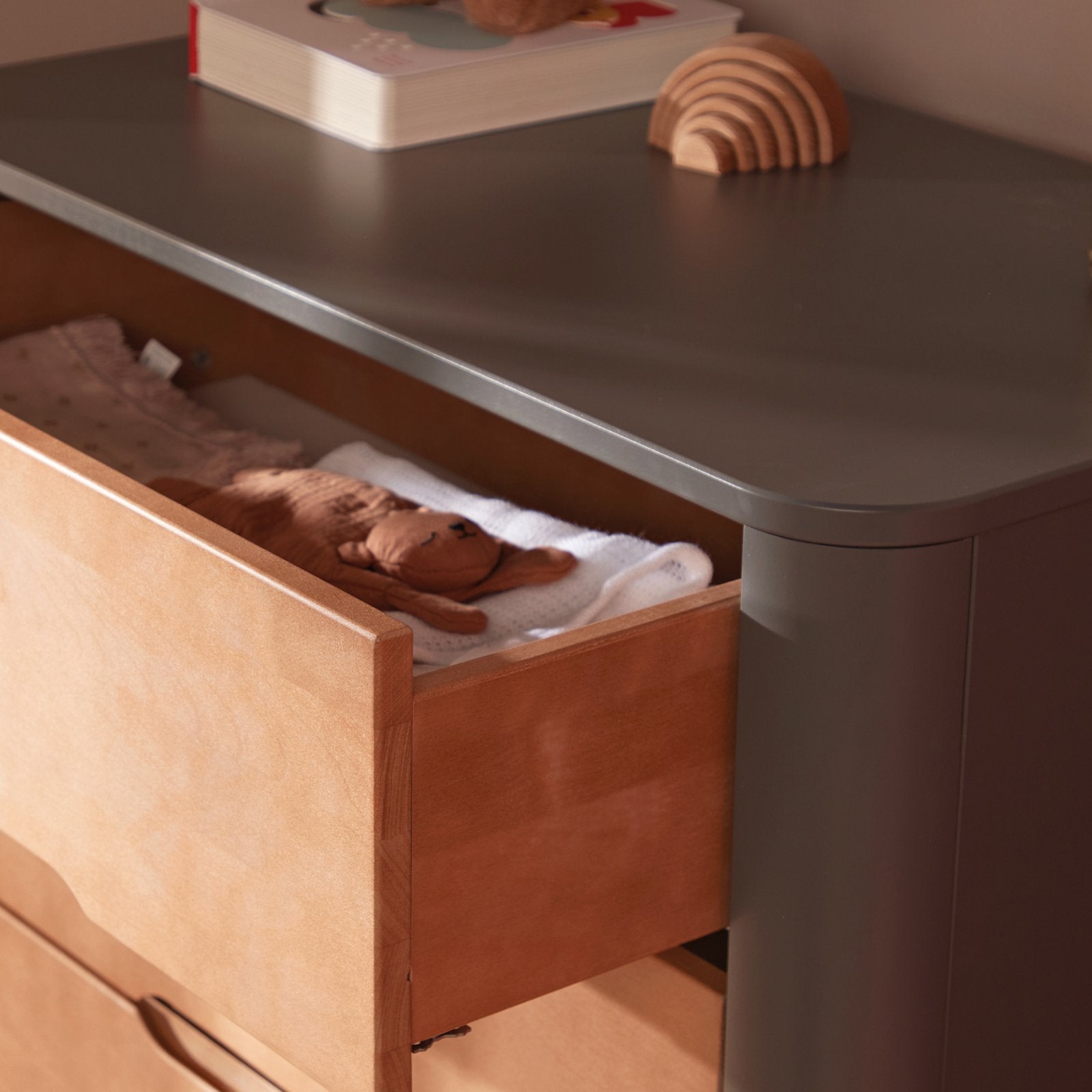 Troll Torsten Dresser - Grey/Teak - Scandibørn