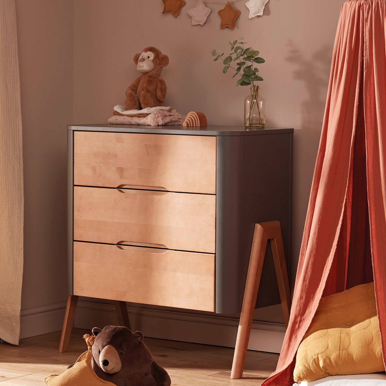 Troll Torsten Dresser - Grey/Teak - Scandibørn