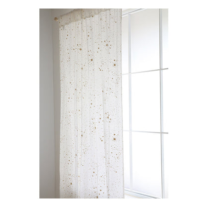 Nobodinoz Utopia Curtain - Gold Stella / White