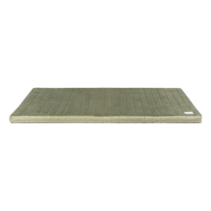 Nobodinoz Zanzibar Velvet Play Mattress - Olive Green