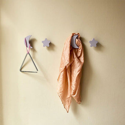 Nofred Stars & Moons Wall Hooks - Lilac