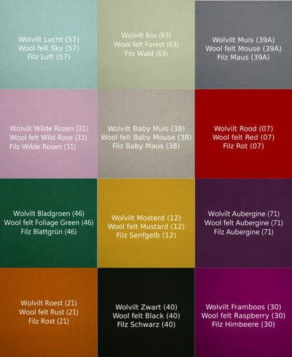 Wobbel Original - Transparent Lacquer (Pick your felt colour) - Scandibørn