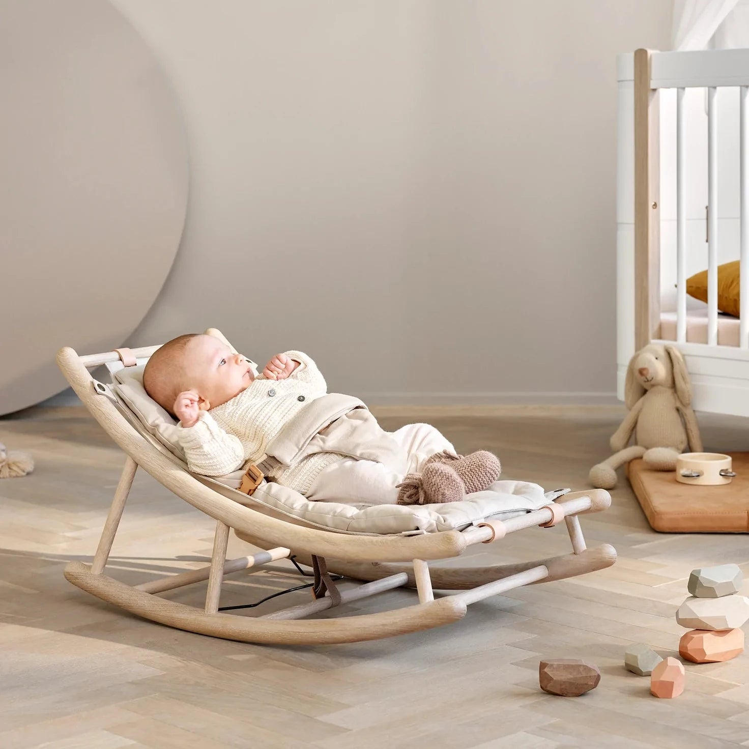 Oliver Furniture Wood Baby & Toddler Rocker - Oak/Nature – Scandiborn