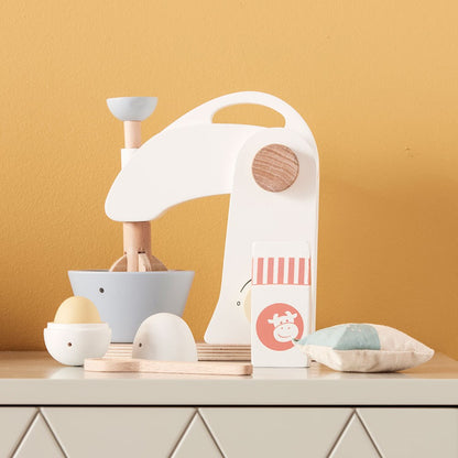 Kids Concept Food Mixer Set - White / Natural