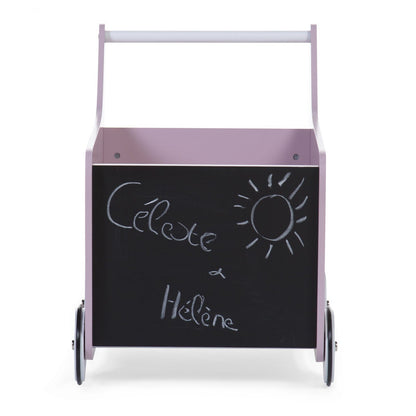 Childhome Wooden Toy Stroller / Storage - Soft Pink