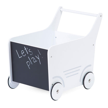 Childhome Wooden Toy Stroller / Storage - White