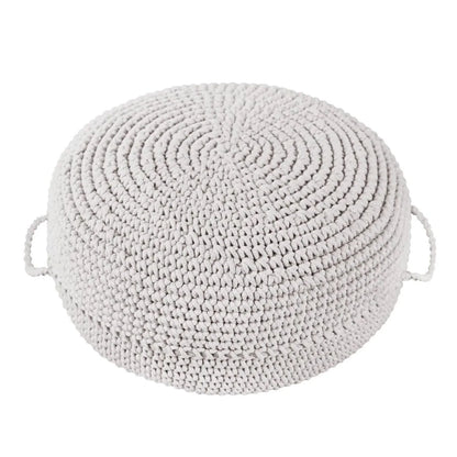 Zuri House Crochet Ottoman - Oatmeal